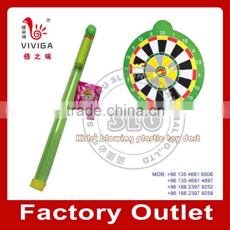 Kid's toy plastic soft dart with candy