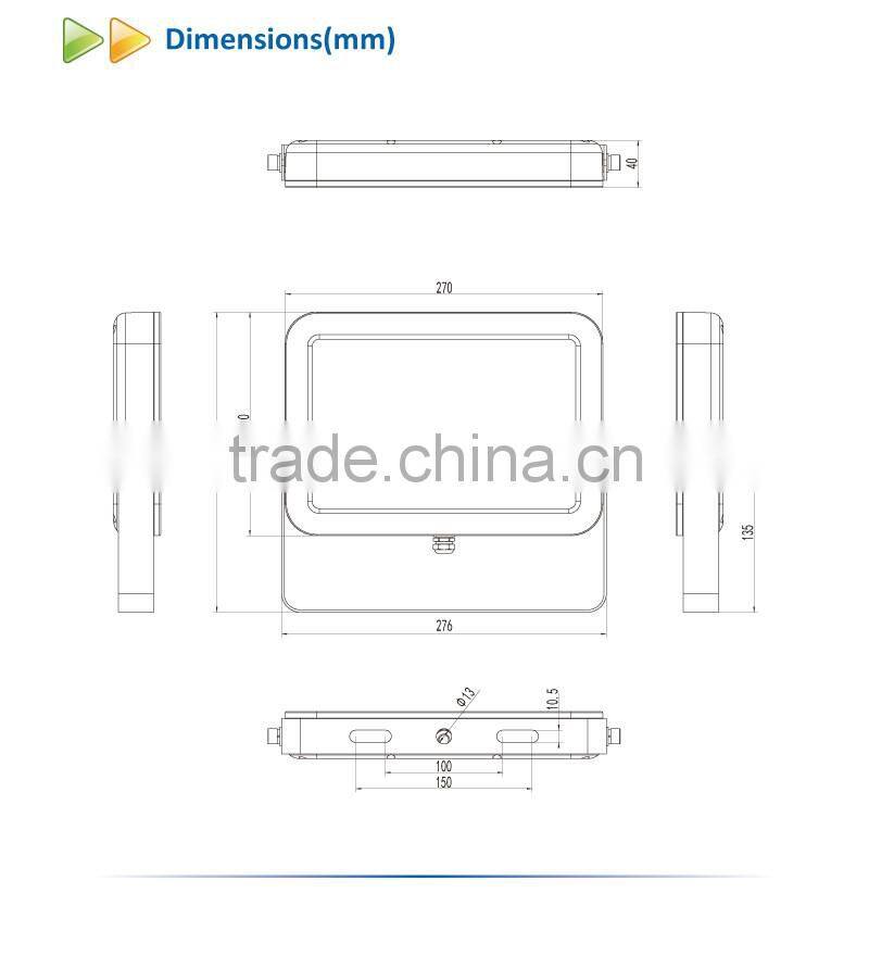 Competitive High Quality Slim 50W LED Flood Light