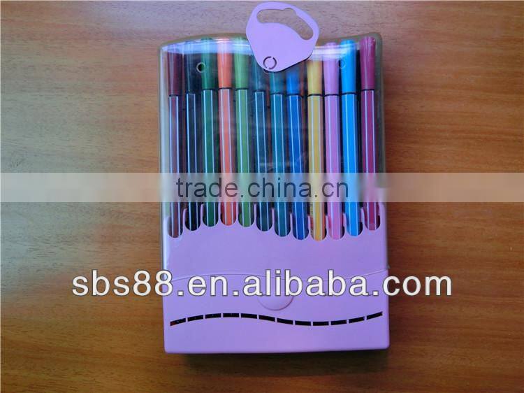 36 color corrugated shape of water color pen