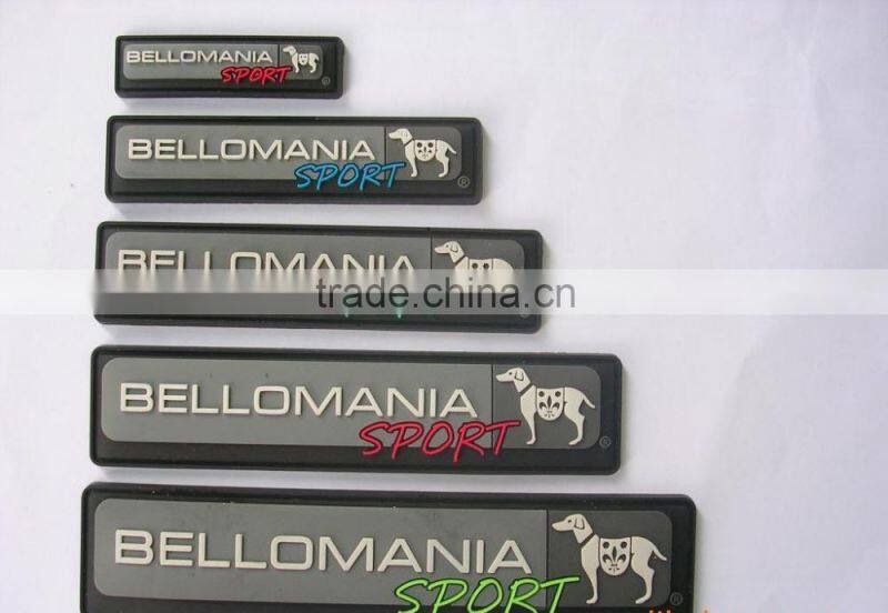 3D Custom PVC Garment Patch Garment Label Pvc Badge for cloth accessories