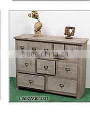 Sandblasting Varnish Top Farming Antique Wood Buffet Cabinet