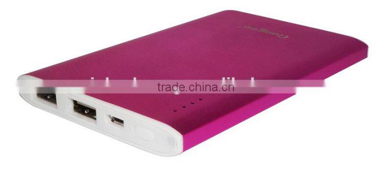 Multifunctional High Capacity 7500mah Dual Port USB Mi Power Bank for Notebook