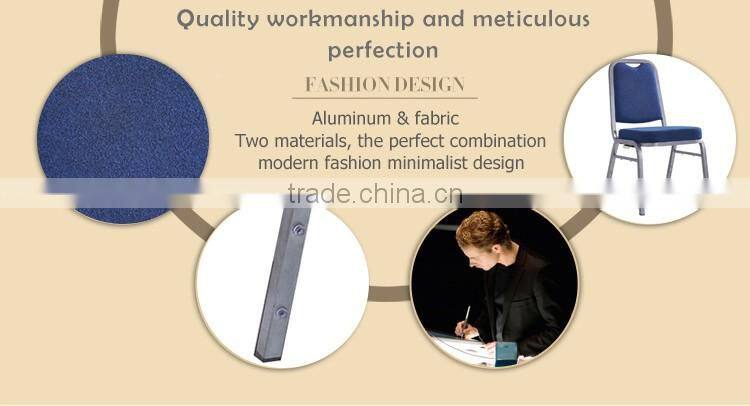 Elegant banquet dining chair stacking aluminum banquet chair