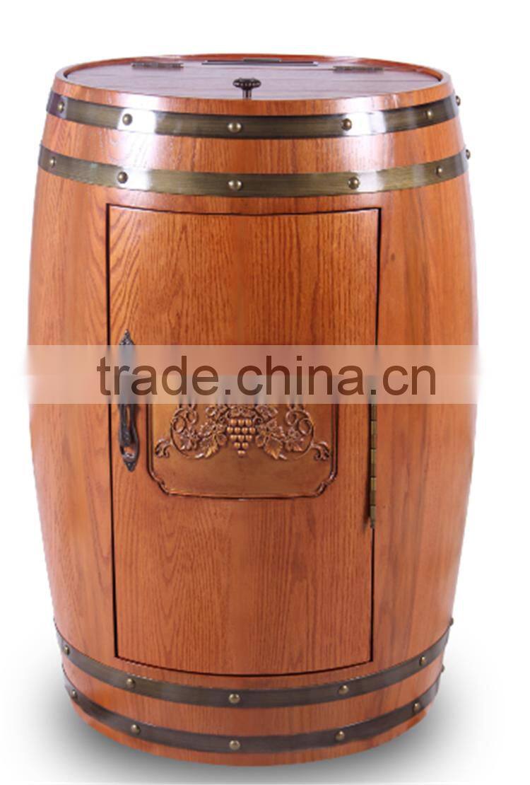 free standing wood wine mini fridge 48l wine refrigerator wooden