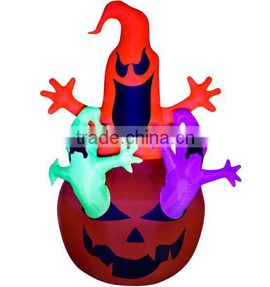 Halloween Decoration Inflatable Ghost with Pumpkin