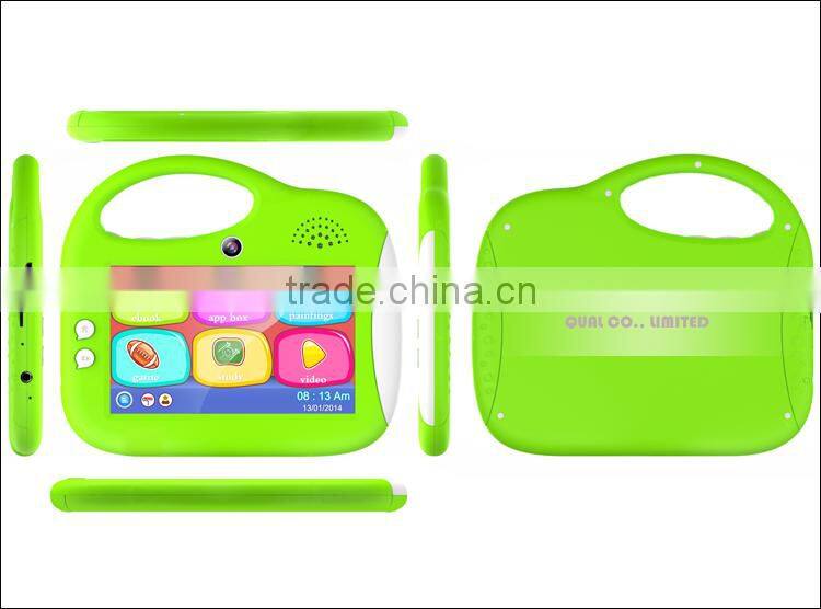 Hot Selling 5 inch kids tablet case with handle Rockchip 2926 single core Cortex A9 1.3GHz 800*480 Pixels HD Screen C