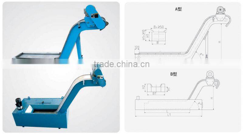 2014 customized screw conveyor chip remove machine tools