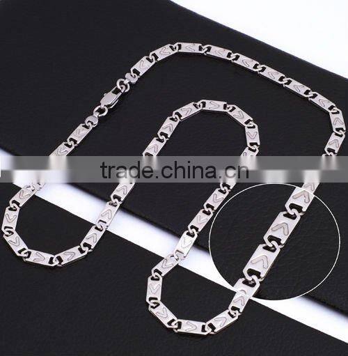 New Stainless Steel Sideways Cross Necklace(RN10034)