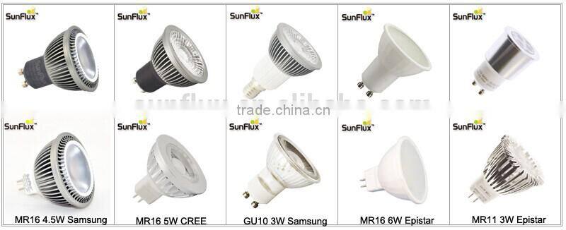 E14 Base 5.5W led spotlight mr16