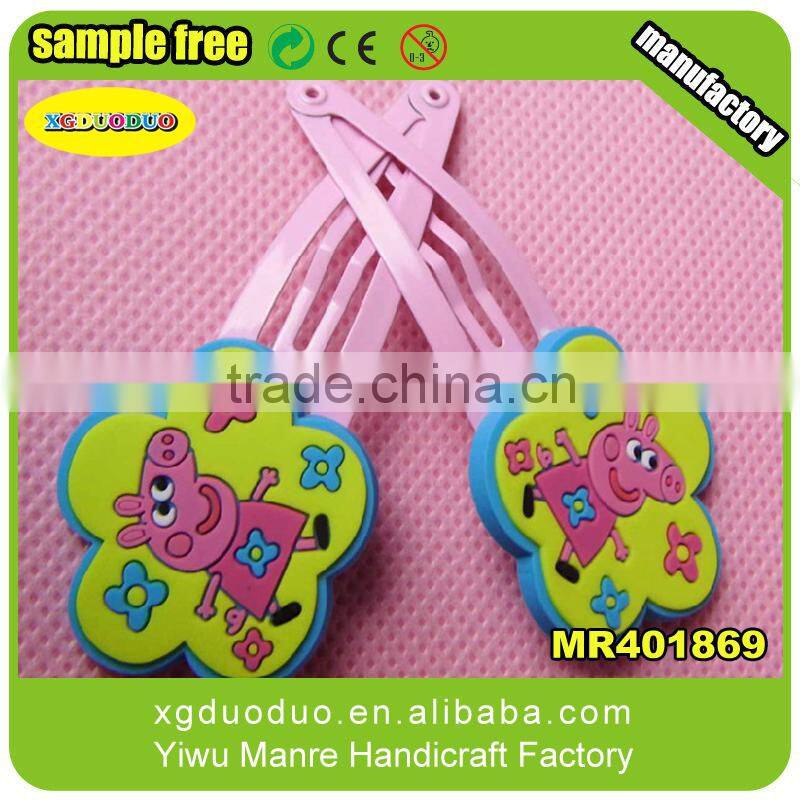 Customized hair clips for girls, popular yellow flower shaped hair clips