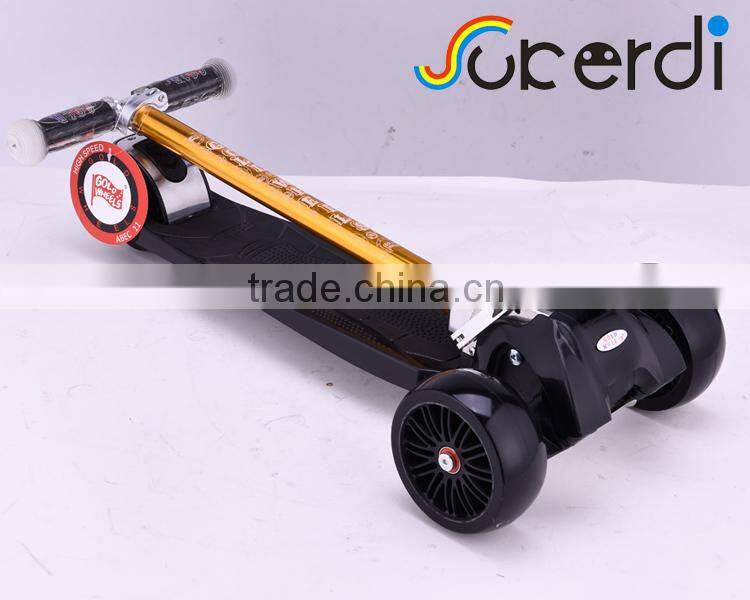 New year gift 3 big PU wheel foldable CE EN71maxi micro wholesale kids kick scooter fairing