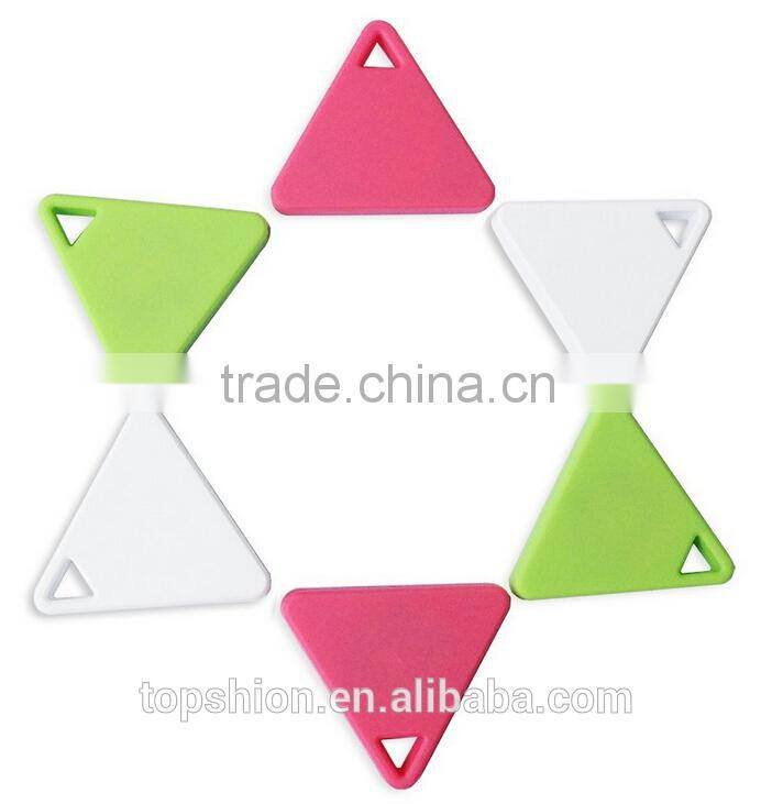 2015 new products mini portable bluetooth anti lost alarm with IOS and Android APP with triangle shape
