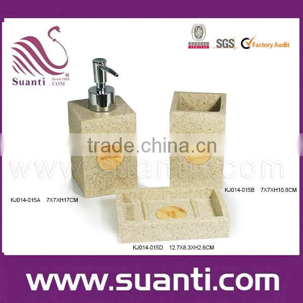 black modern polystone bathroom accessory set china