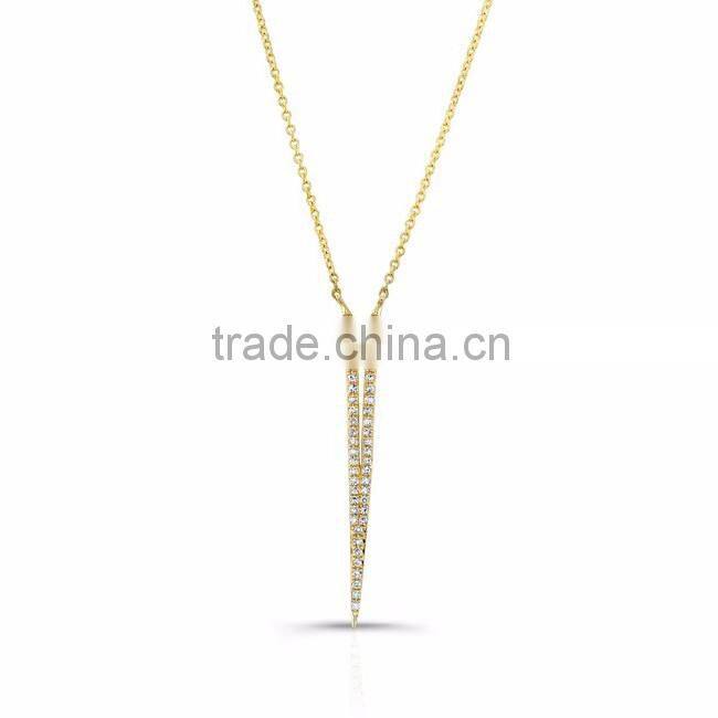 Factory wholesale price women fashion gold white stone necklace set