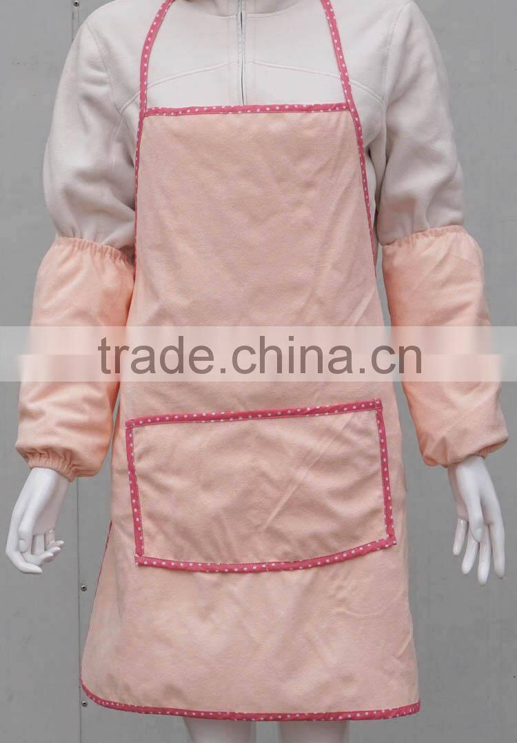 Real Picture China Custom Plain 100% Cotton Terry Waterproof Kitchen Apron