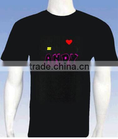 EL panel for t-shirt with rubik signs