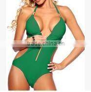 Super sexy backless visual show thin wetsuit female swimsuit bikini covered his zipper