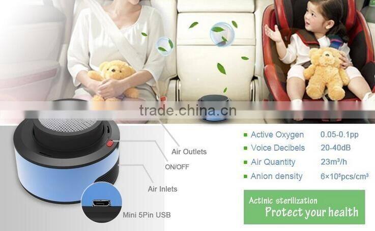 2016 New car air cleaner for car AP-101with Silent Fan & Charcoal Filter
