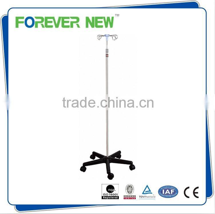YXZ-027E CE ISO approved high quality stainless hospital iv pole stand