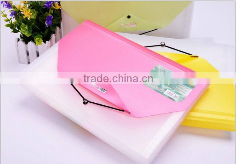 A4/FC Plastic product expanding wallet, pp file folder with 13pockets,high quality office statonery