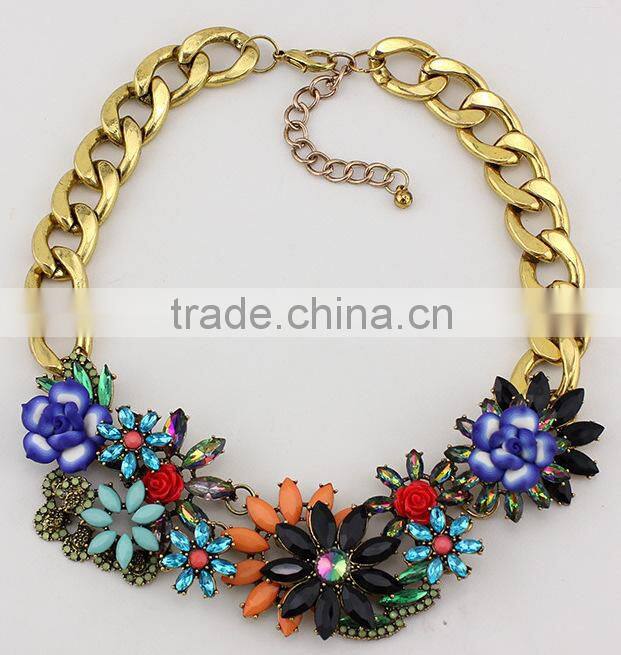 New Hot Selling Flower Choker Collar Vintage Pendant Statement Necklace Women Necklaces & Pendants Fashion Necklaces for Women 2