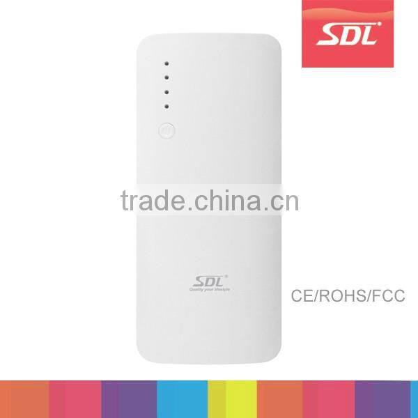 High capacity portable power bank 11000mah with three usb with LED light