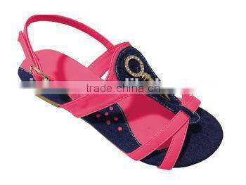 2015 fancy new design fashion flat summer sandal for women