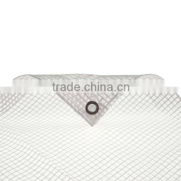 150 gram grid type transparent and white color plastic tarpaulin