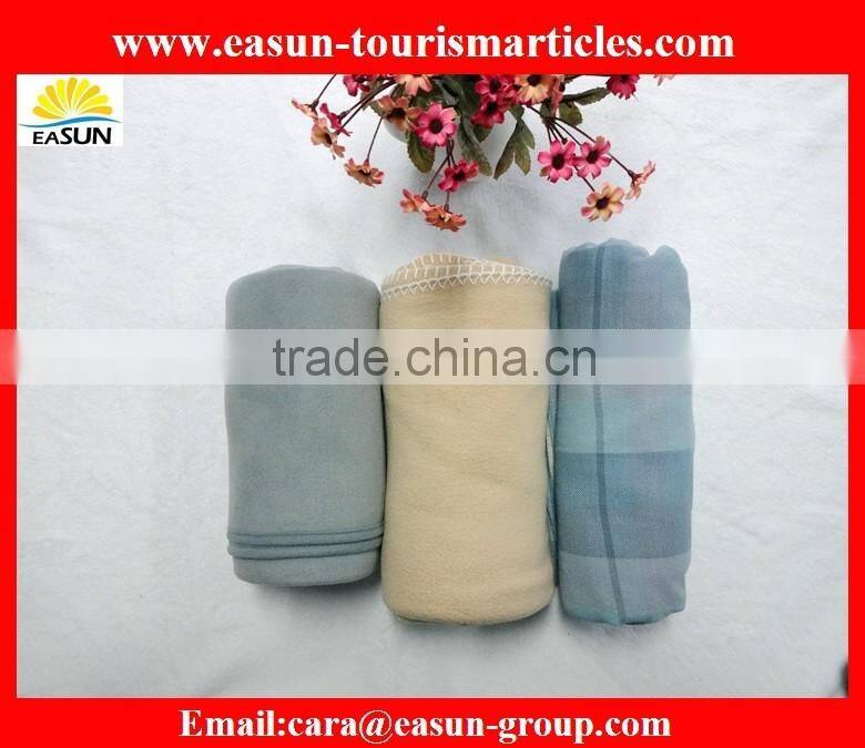 heavy and thick disposable polar fleece airline blanket