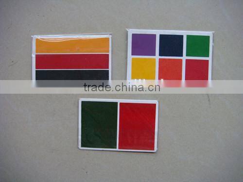 Chritmas face paint card with face painting