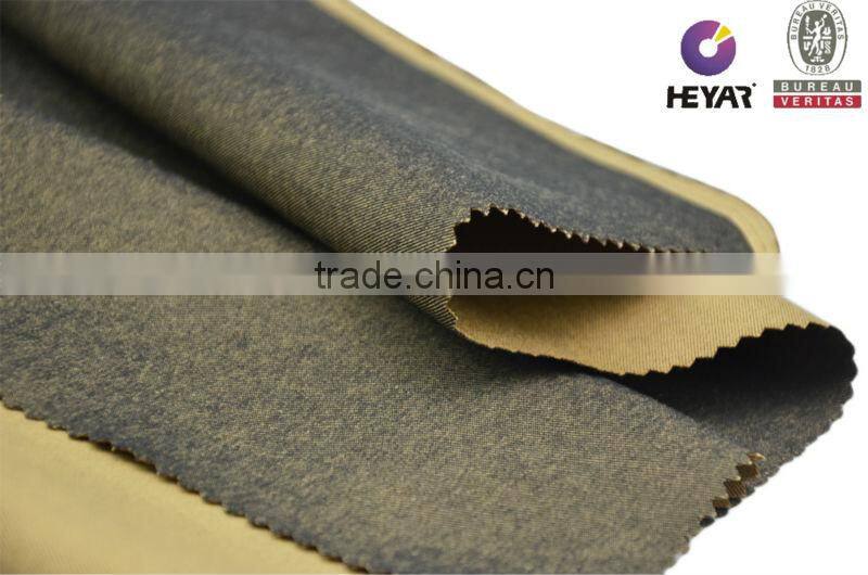 2 Tone Dyeing Cotton Poly Stretch Twill Fabric