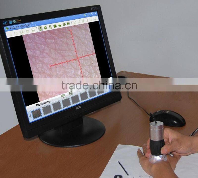 Easy operation 1.3MP handheld USB digital microscope for skin checking
