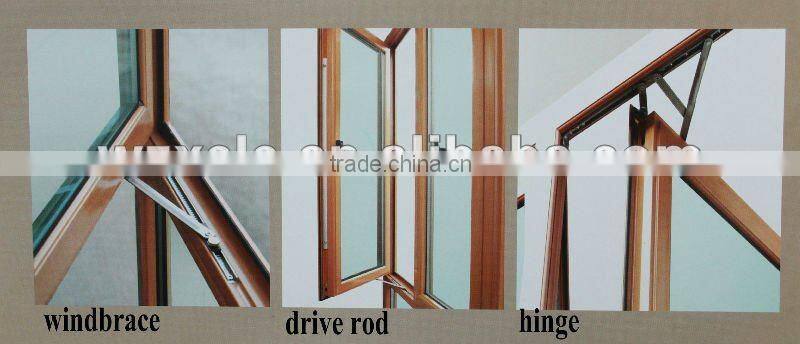 New style aluminium top-hung house window for residential