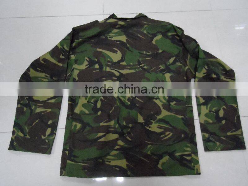 OEM cotton polyester ripstop greece army jungle camouflage battle dress uniform clothing