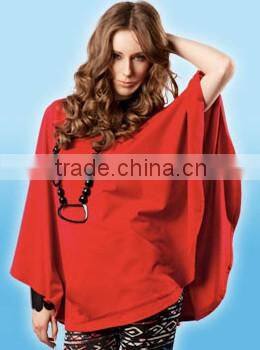 Custom heavy cotton brushed plain easy wear fashion nursing cover top