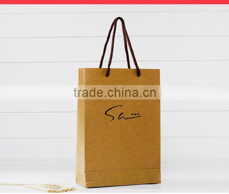 kraft paper shopping/ Jewelry / gift / Clothes bag customized handbag decorative cheap paper bags