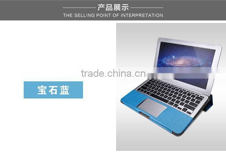 PU Leather Stand Cover Case For MacBook Air Pro Retina 11 12 13 15 inch Sleeve Luxury Leisure Laptop Bags & Case
