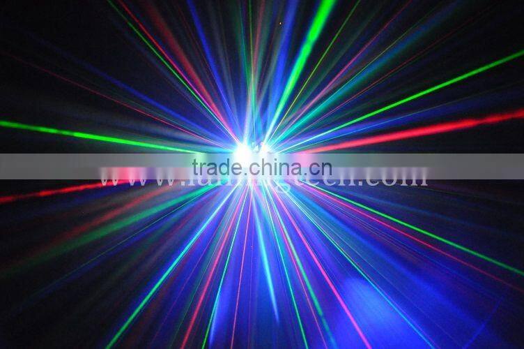 LPX12RG MixLEDLaser 8*3W White LED Strobe + 5*3W RGBWY LED Effect + 150mW RG 12Gobo Laser Light