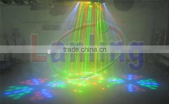 professional 8 claw RG laser moving head with LED dj disco lighting