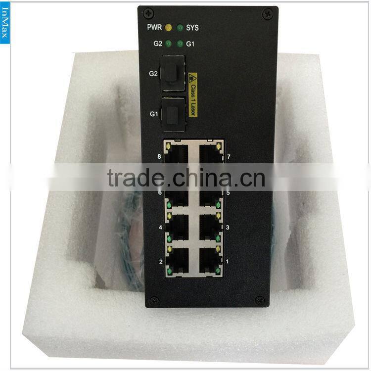 10 port switch, 7+3G Gigabit Managed Industrial networking Switch i610A