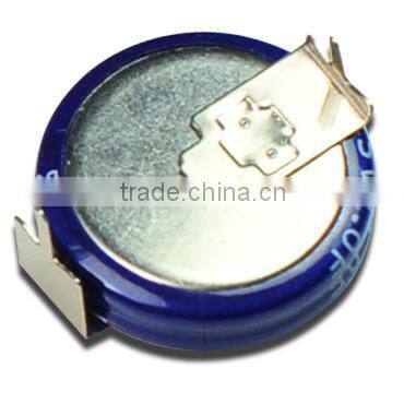 Coin type 1f 5.5v super capacitor for solar led light