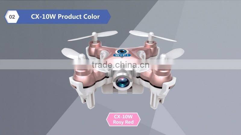 Cheerson CX-10W mini WiFi Control Flying Camera 4CH 6 Axis RC Quadcopter App for Android and IOS