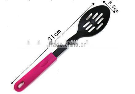 Nylon elevated kitchen tools/Household cooking ware/Nylon kitchenware/rose Eco-Friendly Nylon spoon NL38