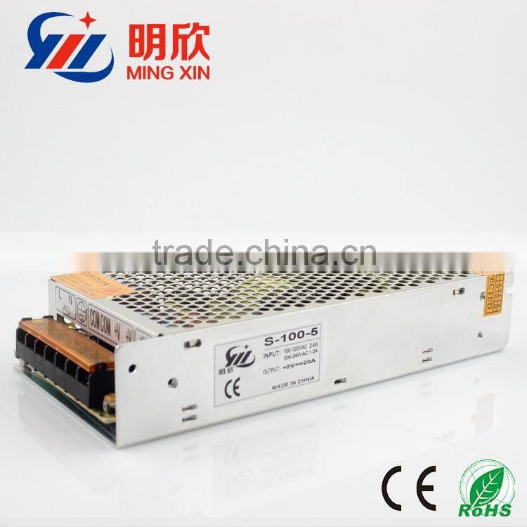 5v 20a dc switch power supply ,100w ac dc power supply