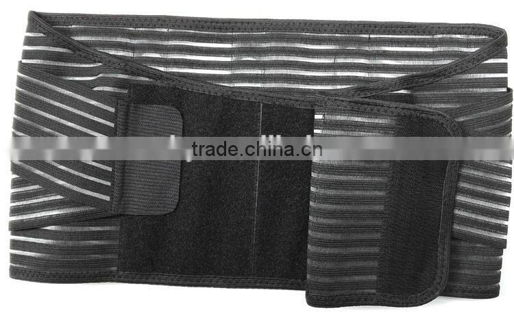FDA Approved Wholesale Alibaba Neoprene Double Pull Lumbar Support Adjustable Back Belt Pain Waist Brace with PP support plate