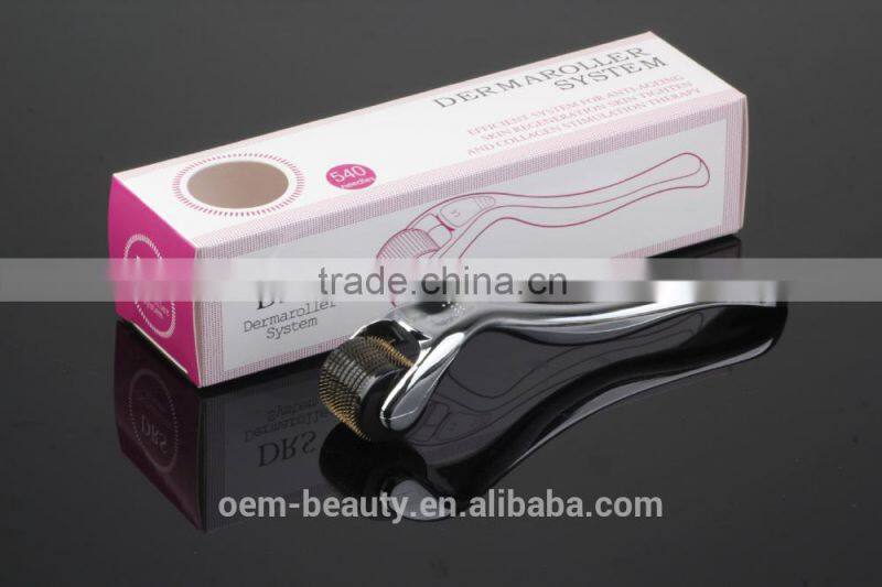 China manufacturer promotion derma roller 540 needles cosmetic body