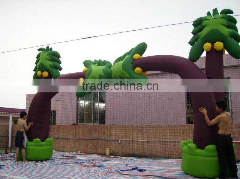 Pvc inflatable rainbow arch with high quality