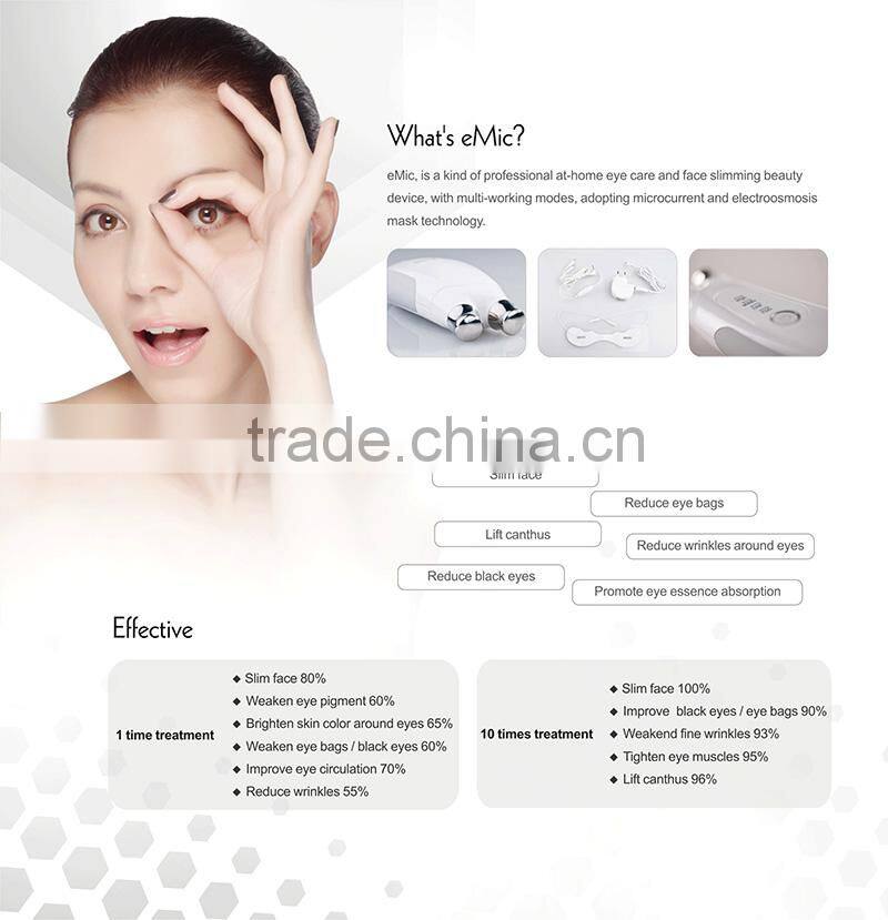 DEESS oem household mini skin rejuvenation anti aging machine eye care microcurrent 5 in 1 face lift machine