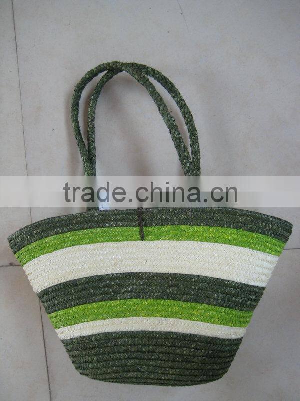 2015 New Style Stripes Fashion Straw Bag
