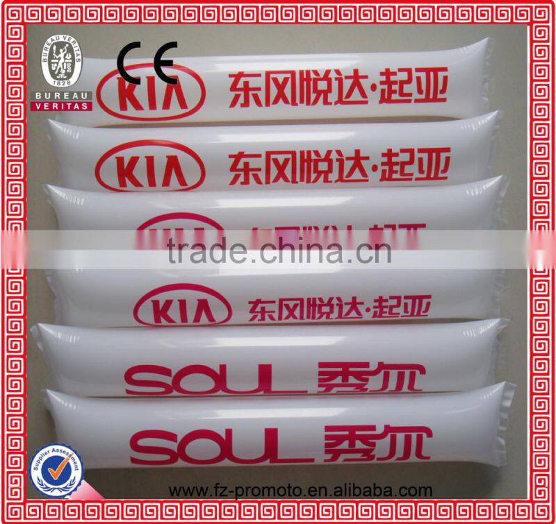 top quality Noise Maker custom logo pvc stick balloon cheering stick inflatable cheering sticks